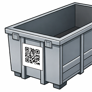 QRコードを貼る