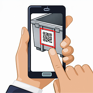 スマホでQRコードを読取る